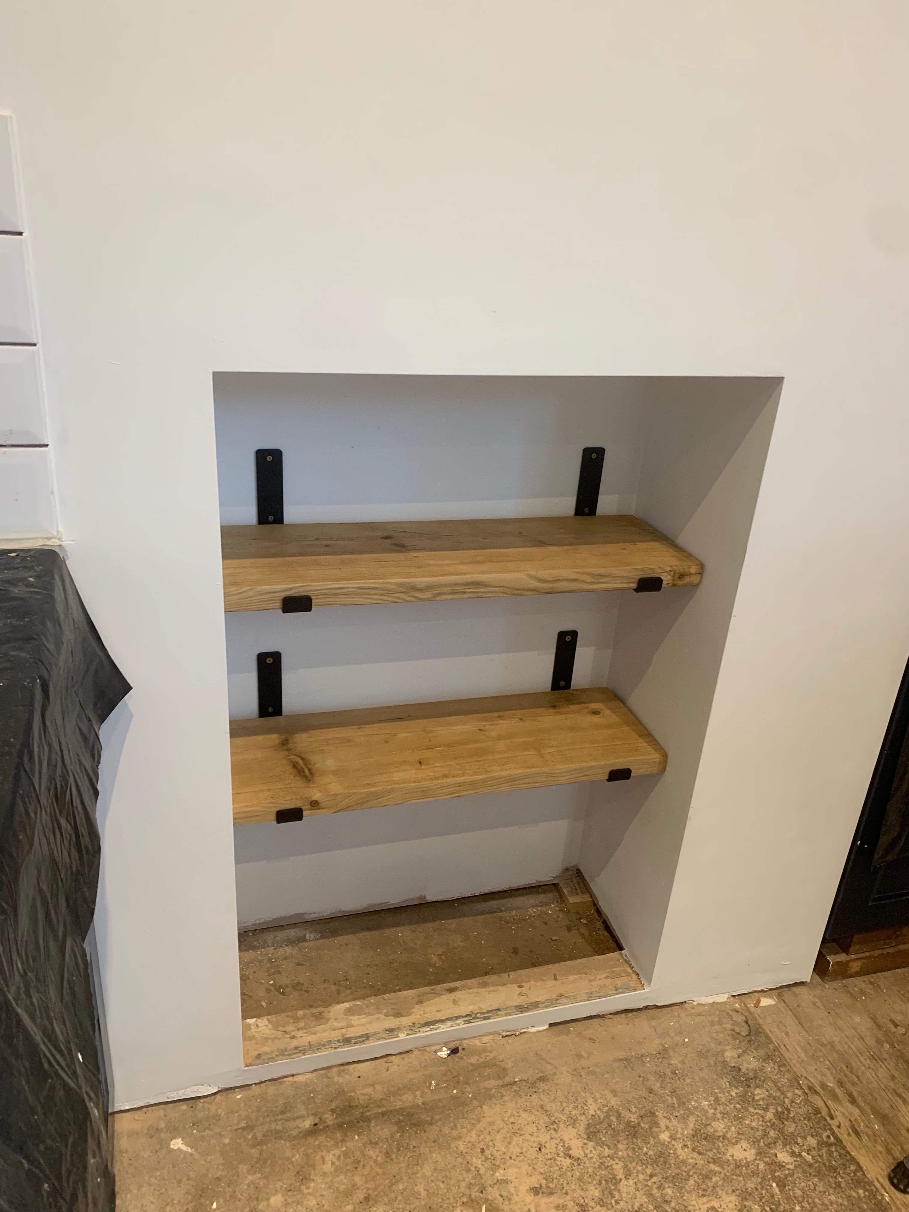Custom Scaffold Board Shelves