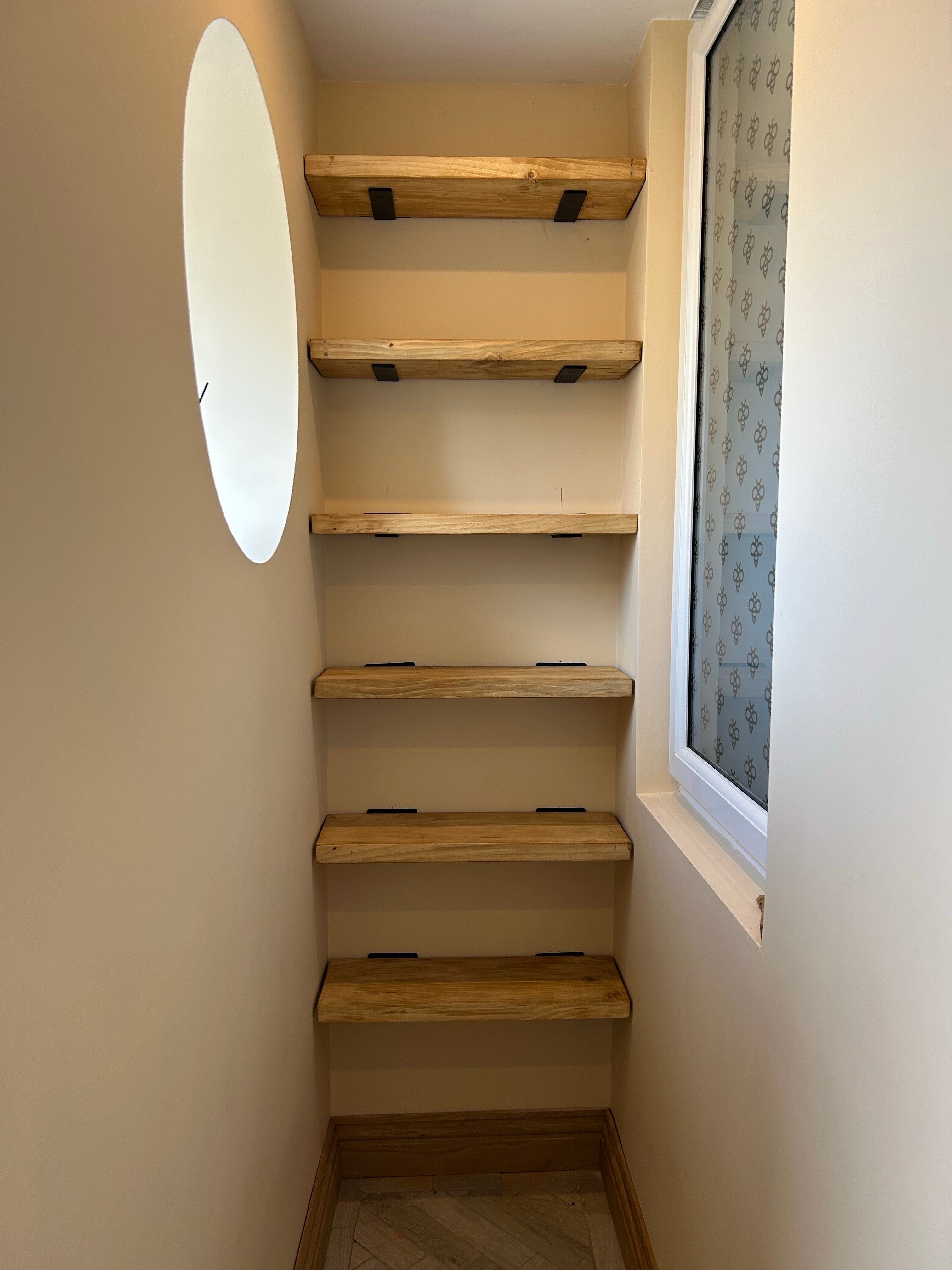 Custom Scaffold Board Shelves